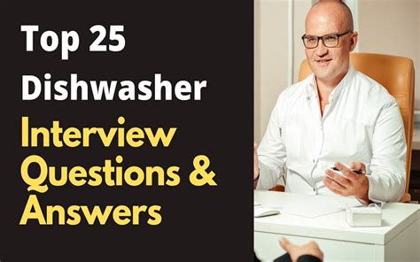 interview questions for a dishwasher